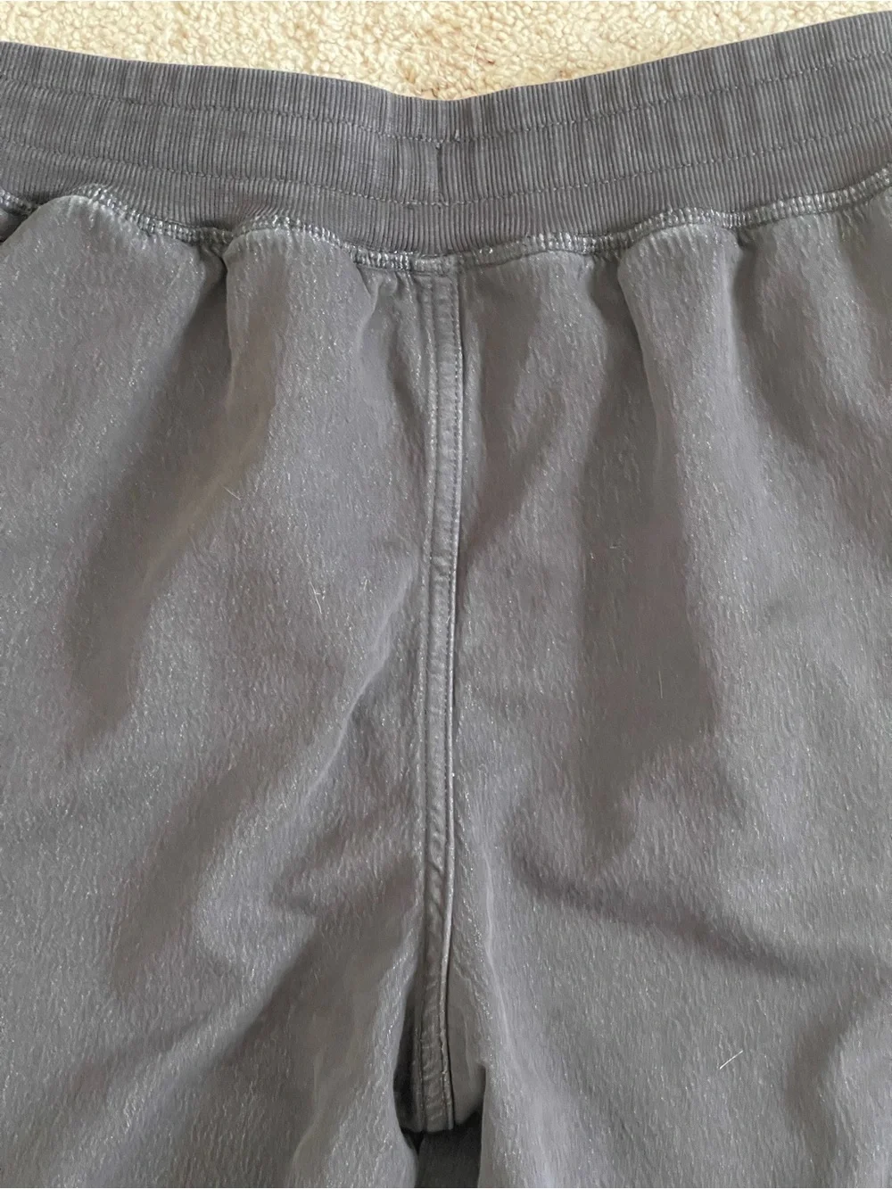 Aerie soft landing trousers in smoked grey, size small LONG length